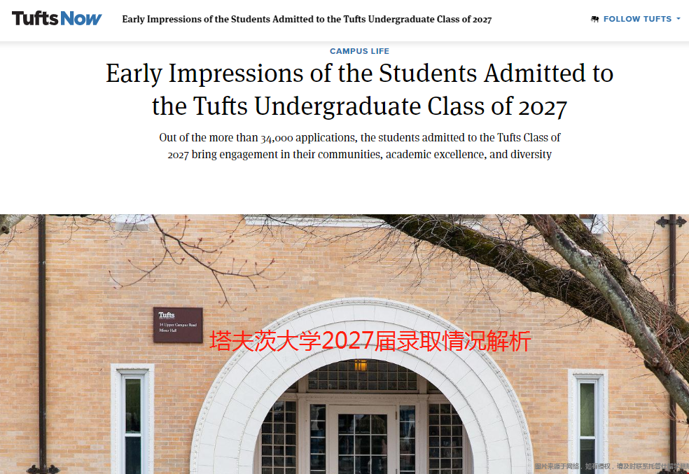 塔夫茨大學2027屆錄取情況.png 塔夫茨大學2027屆錄取情況.png