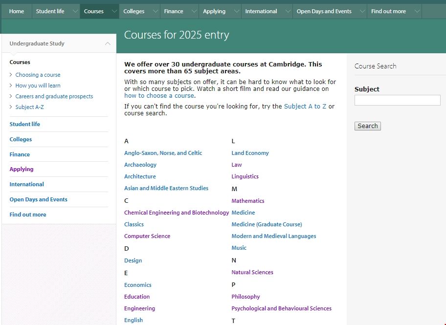 劍橋大學本科專業.png 劍橋大學本科專業.png